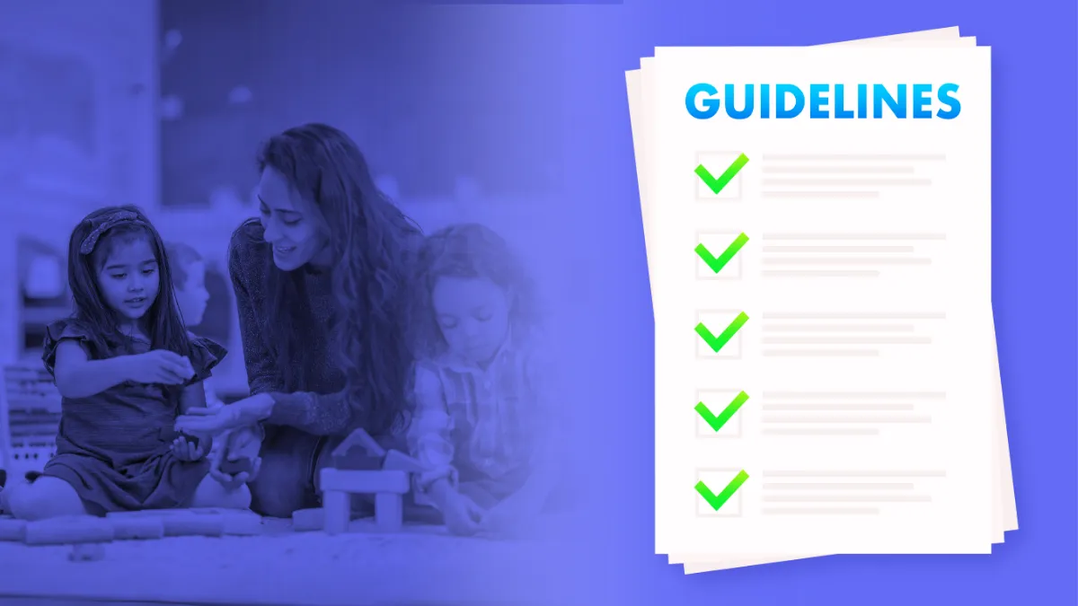 Staff and Child Interaction Guidelines daycare parent handbook template