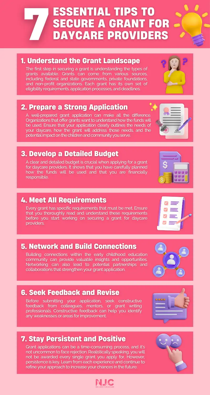 grant for daycare providers