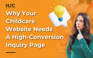 childcare website inquiry page conversion