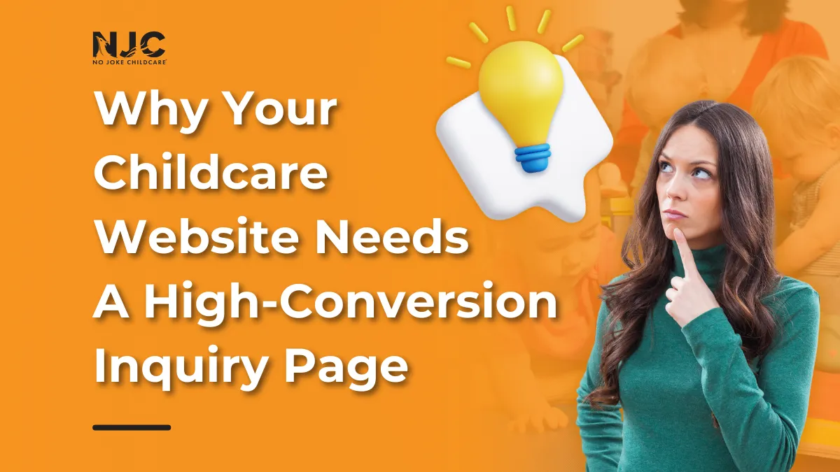 childcare website inquiry page conversion